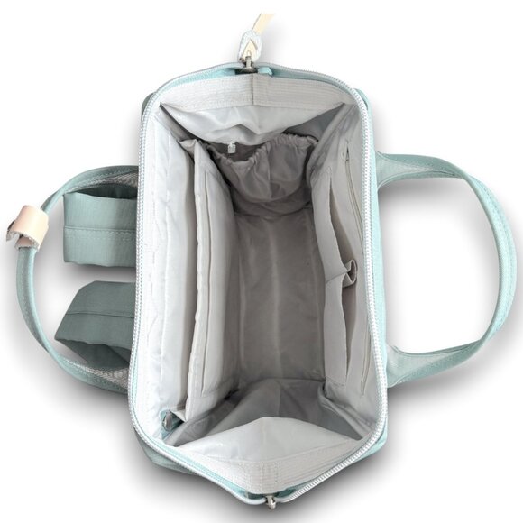 Large BLUE Laptop Backpack - USB Charging Port - Wide Opening - Water Resistant - Picture 9 of 16